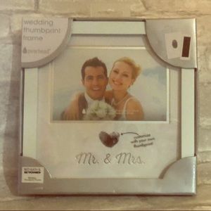 Wedding thumbprint frame